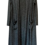 LuLaRoe Gray Duster Cardigan Medium Long Pockets Photo 0