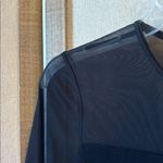 Kathy Ireland  Black Sheer Sleeve Blouse medium Photo 2