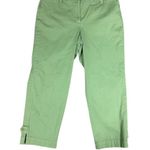 Talbots Light Green Perfect Crop Pants Size 10P Photo 1