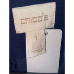 Chico's Women's Blue Military Style Blazer Size 1-6/8 Photo 1