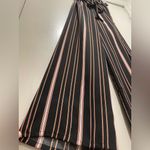 Xhilaration Black & Brown Vertical Striped Belted Paperbag Waist Pants - XS Photo 6