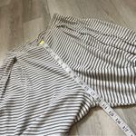 Faithfull the Brand Soleil Striped High Slit Wide Leg Pants White (Small) swim Photo 4