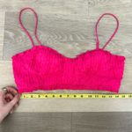ZARA  Hot Pink Ruched Bralette Top - Size L Photo 3