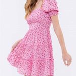 Blu Pepper  Medium Pink Floral Dress perfect for summer! Photo 6