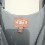 Show Me Your Mumu  Greta Midi Dress Silver Sage Stretch Crepe Blue XS Photo 4