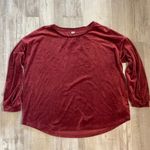 Old Navy  size XL Relaxed Pleated-Sleeve Velour Top for Women Photo 7
