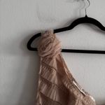 Kimchi Blue NWOT UO  One Shoulder Ruffle Midi Dress L Beige Photo 3