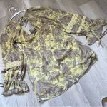 Urban Outfitters  Dress charlene paisley printed mini womens Yellow (small) boho Photo 5