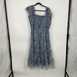 Baltic Born  Clementine Tulle Midi Dress in Dusty Blue Floral Photo 2