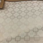 Nine West  Backpack Purse Cream‎ Fabric Brown Straps Zip Closure Photo 4