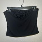 Reformation  Adalynn Rose Black Cropped Tube Top Women’s size medium Photo 1