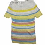 Elodie  pastel striped ribbed fitted sweater Photo 3