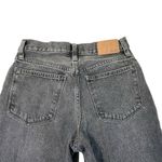 Madewell  Baggy Tapered Jeans Rigid Cotton Skater Washed Black size 25 Petite Photo 6