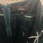 Lulus  Never A Dull Moment Emerald Green Tie-Strap Pleated Midi Dress Large NWT Photo 5