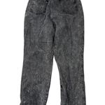 Vintage Women's 10 90s High Waisted Tapered Mom Jeans Black Acid Wash Photo 1