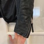 Abercrombie & Fitch  Black Leather Jacket Photo 1