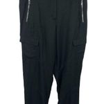 DKNY Belted Black 90's Cargo Pant Retro Size 14 Photo 0