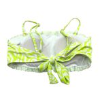 Salt + Cove Smocked Bikini Swim Top Removable Straps Lime Green White XS Size undefined Photo 4