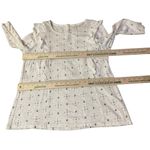 Fat Face Top Womens 10 Used Cream Blue Pullover Ruffle Photo 10