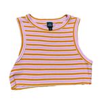 Wild Fable pink & orange cropped tank boho striped top Photo 0