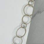 Joan Rivers Sparkly Silver Tone Long Chain Link Necklace ✨ Photo 9