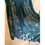Tube top dress blue and white botanical print euc size large Photo 4