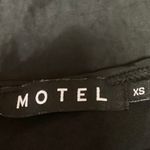 Urban Outfitters  Motel Black Silk Satin Babydoll Camisole Tank Mini Dress Sz XS Photo 3