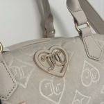 Juicy Couture NWT Glitzed Out Cream Crossbody Velour Satchel Bag Purse Photo 4