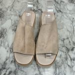Vince  SARRIA TAN SUEDE WEDGE PLATFORM SLIDES Sandals SIZE 10 Photo 1