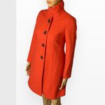 J.Crew  Petite Wool Blend Coral/Pink Lady Day Coat - Stand Collar - Size 0P Photo 1