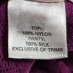 Victoria's Secret VS Vintage Sheer Lace Babydoll Teddy Purple Medium Photo 4