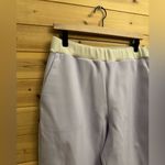 Marie Saint Pierre Sz 4/Large Relaxed Boyfriend Fit Yaris Scuba Pants Purple Photo 3