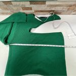 Eloquii Plus Size Asymmetrical One Sleeve Bodycon Knit Sweater Dress Apple Green Photo 3