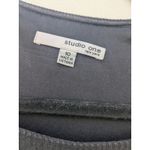Studio One  Midi Shift Dress Knit Sweater Black/Gray Size 10 Photo 5