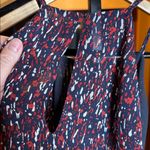 Joie  Silk Layered Halter Camisole Navy Red White Print Size Large Photo 7