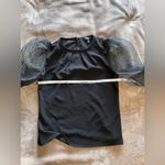 EXPRESS  Black Sheer Bubble Long Sleeve Women’s Blouse Shirt Sz XS EUC Photo 6