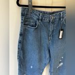 Pretty Little Thing  Tall Women’s NWT Mid Rise Distressed‎ Denim Jeans Size 10 Photo 5