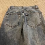 Topshop High Waist Crop Raw Hem Straight Leg Jeans 28 Photo 4