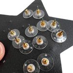 Lot of 10 Pairs of Hoops & Stud Pierced Earrings: LOFT AVON Gold Photo 4