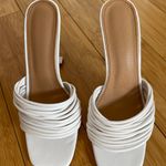 White Stiletto Slip On High Heel Sz 7 Photo 4