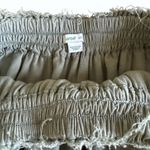 Aerie Tiered Mini Skirt Ruffle Hem Elastic Waist Casual Sage Green Small Photo 6