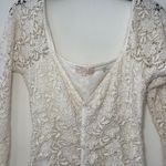 ByTimo Lace Off White Crochet Maxi Dress Photo 5