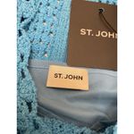 St. John  Blue Crochet Knit Long Sleeve Dress XS $1195 Photo 14