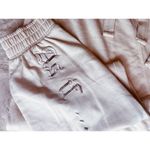 Missguided  Light Beige “As If” Slogan Joggers Loungewear Stretch Pants Sz 12 L Photo 2