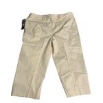 Nine West NWT Cream Whiteish  Cropped Pants Stretch - Size 10 Photo 6