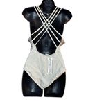 Antiqua‎ Swim NWT Size Large One Piece Stretch Deep V Beach Pool Travel Swimsuit Photo 1
