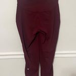 Lululemon • red merlot base pace high-rise tight 25” sz 10 Photo 6