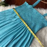 easel Blue & White Striped Maxi Tiered Dress Summer Photo 6