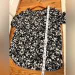 J.Crew Black/Ivory Bird & Floral Toile Print Ruched Sleeve Top Size Small Photo 11