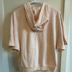 Sweaty Betty  Cool Down Short Sleeve Muscle Hoodie Pullover Pink Small Sweatshirt Photo 3